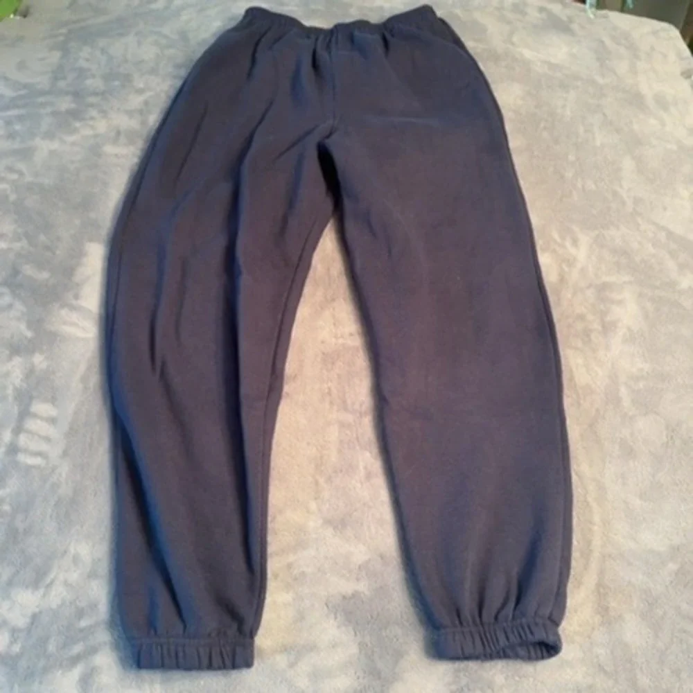 Unknown Sweatpants Kids Large Navy Blue Elastic Waist Casual Activewear